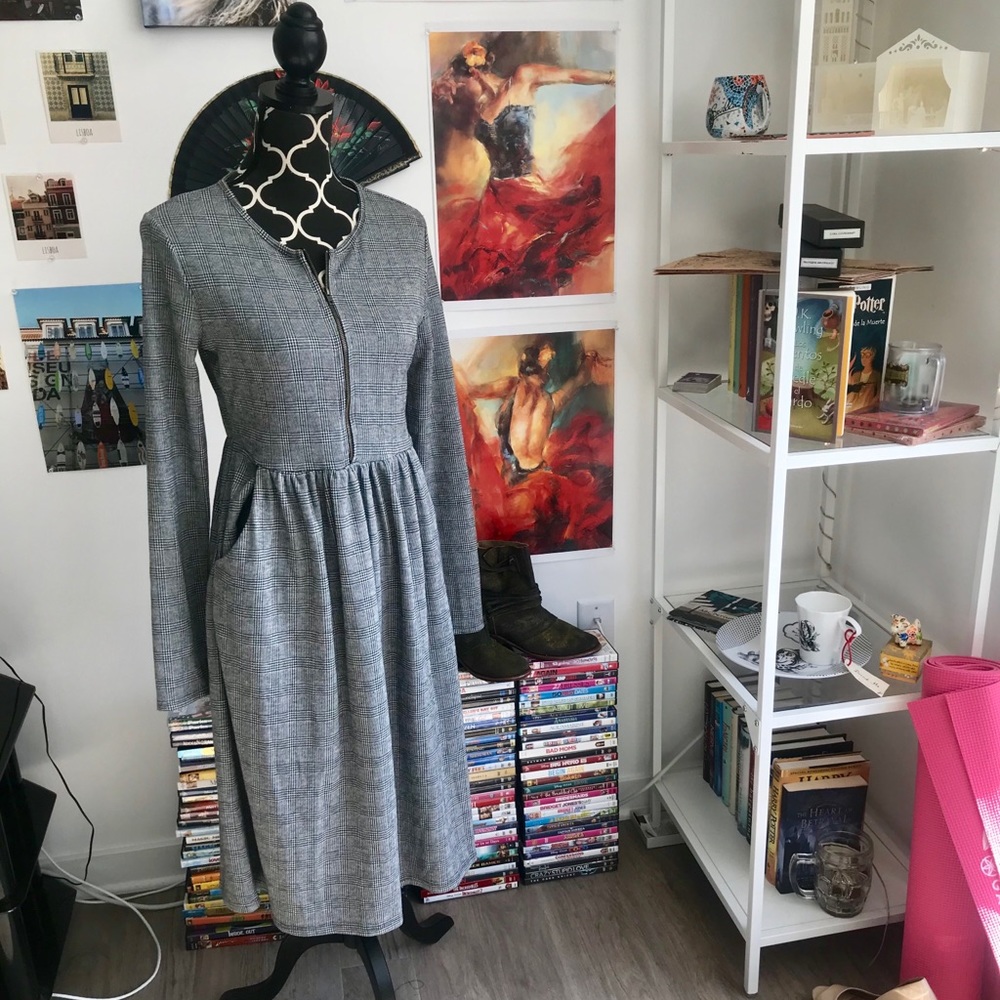 23. Gray long-sleeve JessaKae midi-dress